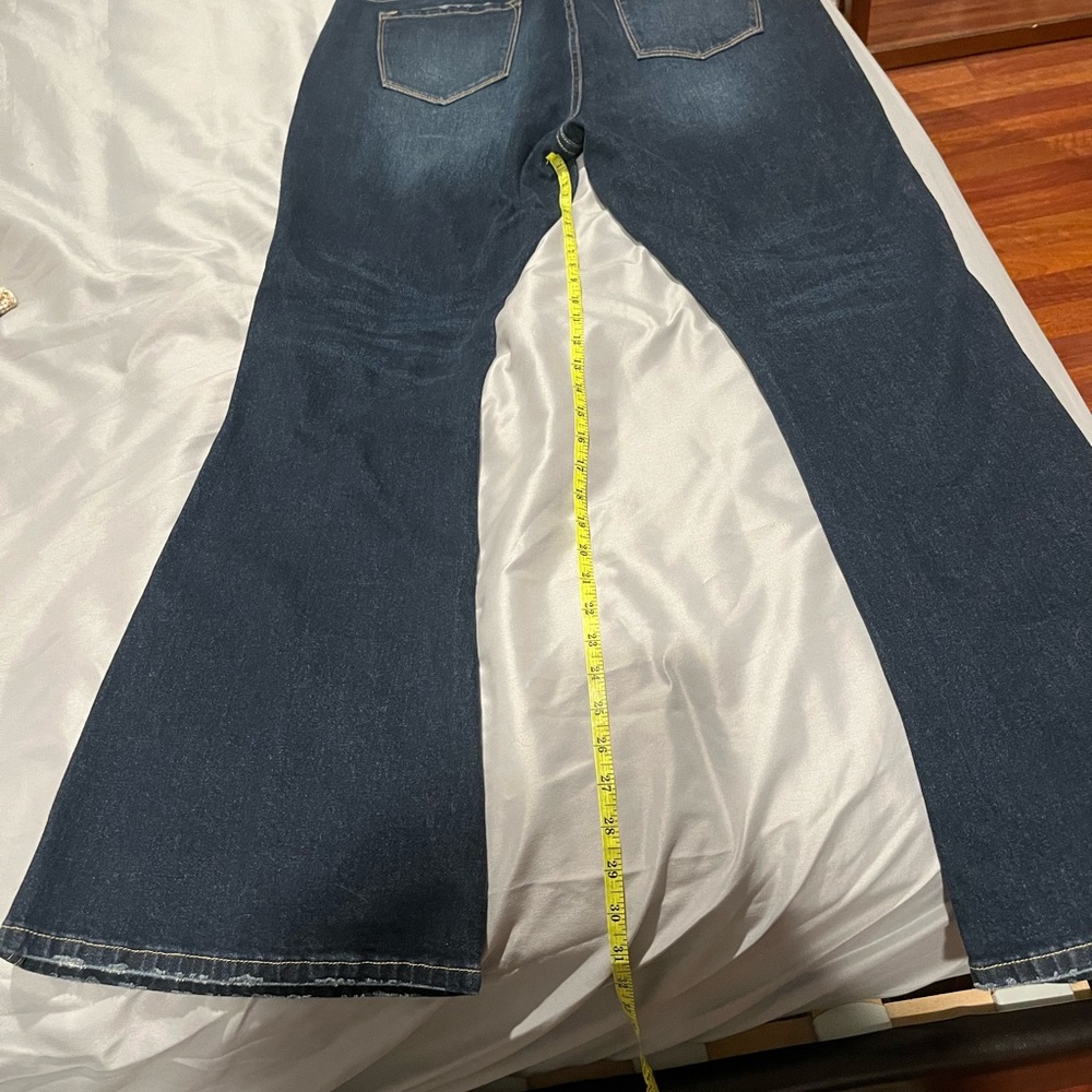 KanCan Dark Blue Flare Jeans - Picture 7 of 10